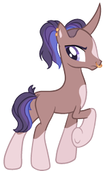 Size: 780x1239 | Tagged: safe, artist:fcrestnymph, oc, oc only, pony, unicorn, male, nose piercing, nose ring, piercing, simple background, solo, stallion, transparent background