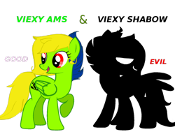 Size: 824x624 | Tagged: safe, artist:amgiwolf, oc, oc only, oc:viexy ams, pegasus, pony, duality, eyelashes, female, looking back, mare, pegasus oc, raised hoof, silhouette, simple background, transparent background, wings