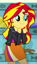 Size: 365x630 | Tagged: safe, screencap, sunset shimmer, equestria girls, g4, my little pony equestria girls: summertime shorts, pet project, cropped, solo