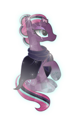 Size: 4646x8050 | Tagged: safe, artist:php178, derpibooru exclusive, fizzlepop berrytwist, tempest shadow, crystal pony, pony, unicorn, g4, my little pony: the movie, absurd resolution, alternate hairstyle, broken horn, clothes, crystallized, crystallized pony, female, hoof designs, horn, inkscape, looking forward, mare, movie show style, rainbow power, rainbow power-ified, raised hoof, scar, scarf, showified, simple background, smiling, storm king's emblem, transparent background, vector