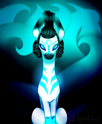 Size: 1309x1600 | Tagged: safe, artist:minelvi, oc, oc only, earth pony, pony, earth pony oc, solo, style emulation, tattoo