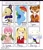 Size: 791x929 | Tagged: safe, artist:cinnamice, rainbow dash, anteater, big cat, dog, human, pegasus, pony, tiger, anthro, g4, animal crossing, anthro with ponies, bust, clothes, crossed arms, crossover, digimon, eyes closed, female, kakegurui, kung fu panda, lillymon, male, mare, one eye closed, six fanarts, smiling, wink