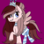 Size: 1378x1378 | Tagged: safe, artist:circuspaparazzi5678, oc, oc only, oc:grace, oc:gracie, pegasus, pony, clothes, collar, crown, female, jewelry, regalia, smiling, socks, solo, striped socks, thigh highs