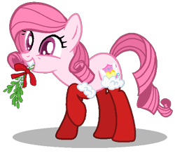 Size: 560x488 | Tagged: safe, artist:muhammad yunus, oc, oc only, oc:annisa trihapsari, earth pony, pony, g4, base used, christmas, clothes, female, holiday, mare, simple background, socks, solo, transparent background, vector