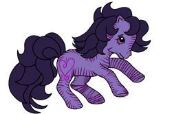 Size: 1968x1309 | Tagged: safe, artist:muhammad yunus, oc, oc only, oc:purple dark, earth pony, pony, 2021 community collab, derpibooru community collaboration, g1, base used, female, heart, jumping, mare, simple background, solo, transparent background