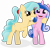 Size: 3200x3040 | Tagged: safe, artist:dtavs.exe, oc, oc only, oc:kara, oc:kyle, alicorn, crystal pony, pony, 2021 community collab, derpibooru community collaboration, fanfic:child of mine, alicorn oc, crystal pony oc, high res, horn, not cadance, ponytail, show accurate, siblings, simple background, transparent background, wings