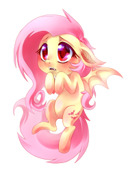 Size: 800x1070 | Tagged: safe, artist:verrottet, fluttershy, bat pony, pony, g4, bat ponified, bat wings, cute, fangs, female, floppy ears, flutterbat, flying, hooves to the chest, mare, open mouth, outline, race swap, shyabates, shyabetes, simple background, solo, speedpaint available, spread wings, three quarter view, transparent background, wings