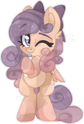 Size: 1102x1628 | Tagged: safe, artist:cinnamontee, oc, oc only, oc:dreamy, crystal pegasus, pegasus, pony, chibi, female, mare, simple background, solo, transparent background