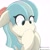 Size: 2000x2000 | Tagged: safe, artist:drawalaverr, coco pommel, earth pony, pony, g4, bust, cocobetes, cute, eye clipping through hair, fanart, female, flower, flower in hair, high res, looking down, mare, portrait, quadrupedal, simple background, solo, white background