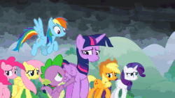Size: 1280x720 | Tagged: safe, edit, edited screencap, screencap, applejack, fluttershy, pinkie pie, rainbow dash, rarity, spike, twilight sparkle, earth pony, pony, g4, the ending of the end, animated, chip (character), dark gaia, male, mane seven, mane six, sega, sonic the hedgehog, sonic the hedgehog (series), sonic the werehog, sonic unleashed, sound, webm
