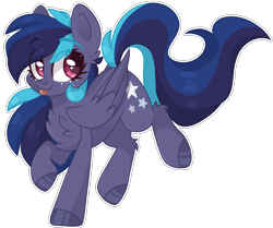 Size: 1996x1668 | Tagged: safe, artist:cinnamontee, oc, oc only, oc:swift star, pegasus, pony, female, mare, simple background, solo, tongue out, transparent background