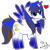 Size: 1280x1280 | Tagged: safe, artist:amgiwolf, oc, oc only, alicorn, pony, alicorn oc, coat markings, doctor who, eyelashes, heart, horn, mouth hold, raised hoof, signature, simple background, socks (coat markings), solo, sonic screwdriver, transparent background, wings