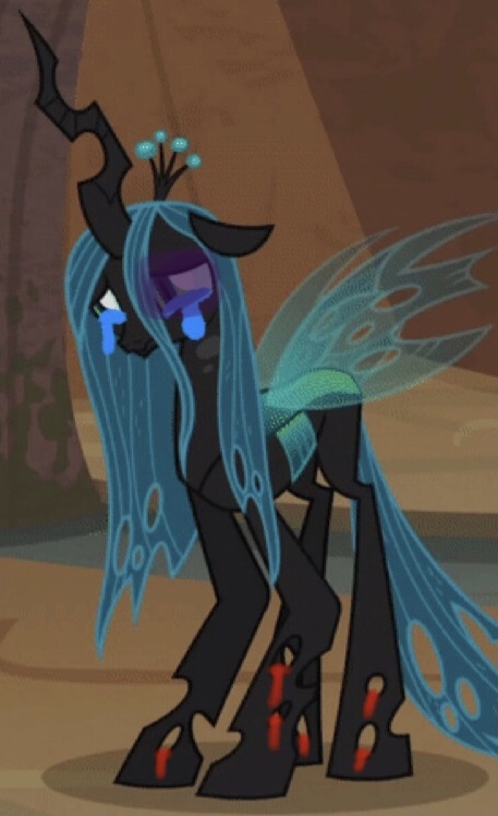 Grotesque Semi Grimdark Edit Edited Screencap Screencap Queen Chrysalis