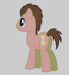 Size: 550x600 | Tagged: safe, artist:hydrusbeta, doctor whooves, time turner, earth pony, pony, g4, animated, gray background, male, simple background, solo, stallion, turnaround