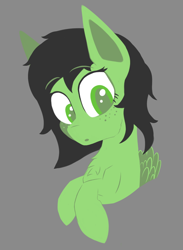 Size: 876x1194 | Tagged: safe, artist:enragement filly, oc, oc only, oc:filly anon, pegasus, pony, female, filly, freckles, solo, surprised