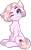 Size: 949x1535 | Tagged: safe, artist:falafeljake, oc, oc only, oc:lazzy butt, earth pony, pony, 2021 community collab, derpibooru community collaboration, earth pony oc, female, looking at you, mare, one eye closed, redraw, simple background, sitting, smiling, solo, transparent background, wink