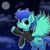 Size: 4096x4096 | Tagged: safe, artist:dusky, oc, oc:azelfu, pegasus, pony, moon, night, pegasus oc, sky, wings