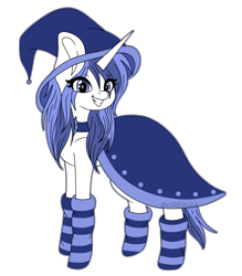 Size: 6010x6869 | Tagged: safe, artist:kireiinaa, oc, oc only, oc:blue witch, pony, unicorn, absurd resolution, female, hat, mare, simple background, solo, transparent background, witch hat