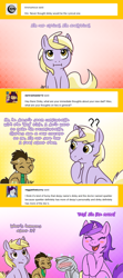 Size: 750x1696 | Tagged: safe, artist:scorpiogustavo, amethyst star, derpy hooves, dinky hooves, doctor whooves, sparkler, time turner, earth pony, pony, lovestruck derpy, g4, blushing, female, filly, male, mare, stallion, wing hands, wings