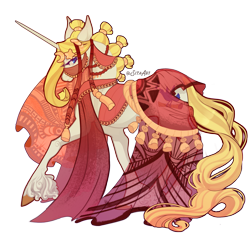Size: 2531x2428 | Tagged: safe, alternate version, artist:sitaart, oc, oc only, oc:blue haze, pony, saddle arabian, unicorn, ponyfinder, bard, blonde, blonde hair, blonde mane, blue eyes, clothes, dress, dungeons and dragons, fantasy class, female, high res, horn, mare, pathfinder, pen and paper rpg, rpg, signature, simple background, transparent background