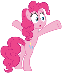Size: 7000x8200 | Tagged: safe, artist:tardifice, pinkie pie, earth pony, pony, daring done?, g4, :o, absurd resolution, balloonbutt, bipedal, butt, open mouth, plot, simple background, solo, transparent background, vector