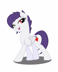 Size: 3157x3947 | Tagged: safe, artist:skribbler84, oc, oc only, oc:happy passion, pony, heterochromia, high res, simple background, solo, white background