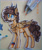 Size: 2246x2669 | Tagged: safe, artist:canadianpancake1, oc, oc only, oc:zizka, oc:zizka-von-mikser, pegasus, pony, happy, high res, horns, marker drawing, pony oc, solo, traditional art