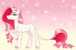 Size: 900x592 | Tagged: safe, artist:sadelinav, oc, oc only, pony, unicorn, female, magical lesbian spawn, mare, offspring, parent:fluttershy, parent:rarity, parents:flarity, solo