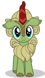 Size: 1932x3333 | Tagged: safe, forest fall, kirin, g4, background kirin, cute, floppy ears, looking at you, male, simple background, solo, stallion, transparent background