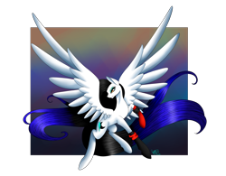 Size: 3200x2500 | Tagged: safe, artist:minelvi, oc, oc only, oc:cyan crystal, pegasus, pony, high res, pegasus oc, simple background, solo, spread wings, transparent background, wings
