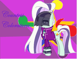 Size: 897x681 | Tagged: safe, artist:caveburrito, coloratura, earth pony, pony, g4, clothes, countess coloratura, female, mare, solo, veil