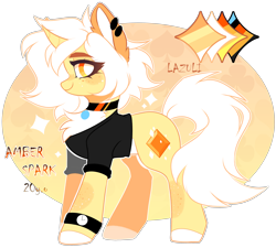 Size: 3600x3235 | Tagged: safe, artist:mint-light, oc, oc only, pony, unicorn, chest fluff, choker, clothes, ear piercing, high res, horn, piercing, reference sheet, signature, simple background, solo, transparent background, unicorn oc