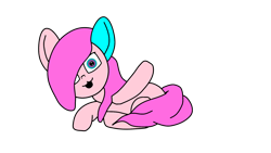Size: 1920x1080 | Tagged: safe, artist:applecider120, oc, oc only, gynoid, pony, robot, robot pony, 2021 community collab, derpibooru community collaboration, female, happy, simple background, solo, transparent background, wave