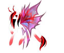 Size: 2701x2221 | Tagged: safe, artist:riariirii2, oc, oc only, breezie, colored wings, gradient wings, high res, multicolored wings, rainbow wings, simple background, solo, sparkly wings, transparent background, wings