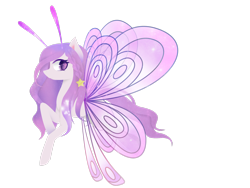 Size: 2828x2121 | Tagged: safe, artist:riariirii2, oc, oc only, breezie, pony, breezie oc, colored wings, gradient wings, high res, simple background, solo, sparkly wings, transparent background, wings