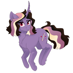 Size: 1024x1024 | Tagged: safe, artist:tillie-tmb, oc, oc only, oc:tillie, pony, unicorn, chest fluff, female, mare, simple background, solo, transparent background