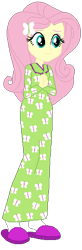 Size: 180x549 | Tagged: safe, alternate version, artist:cartoonmasterv3, fluttershy, human, equestria girls, g4, my little pony equestria girls: rainbow rocks, alternate design, alternate universe, clothes, humanized, long dress, long skirt, nightgown, pajamas, simple background, skirt, solo, transparent background