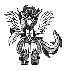Size: 600x648 | Tagged: safe, artist:geminishadows, twilight sparkle, alicorn, pony, g4, armor, bevor, boots, cape, chestplate, clothes, corrupted, corrupted twilight sparkle, criniere, croupiere, crown, cuirass, dark, dark equestria, dark magic, dark queen, dark twilight, dark twilight sparkle, dark world, darklight, darklight sparkle, empress twilight, empress twilight sparkle, evil twilight, fauld, female, gorget, greaves, helmet, horn, jewelry, magic, pauldron, peytral, plackart, possessed, possession, queen twilight, queen twilight sparkle, regalia, robe, shoes, simple background, solo, sombra empire, sombra eyes, sombra's cape, sombra's robe, traditional art, twilight is anakin, twilight sparkle (alicorn), tyrant sparkle, wavy hair, white background