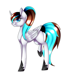 Size: 1084x1200 | Tagged: safe, artist:minelvi, oc, oc only, pony, unicorn, curved horn, eyelashes, hoof shoes, horn, simple background, solo, transparent background, unicorn oc