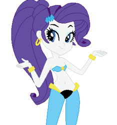 Size: 300x320 | Tagged: source needed, safe, artist:selenaede, edit, rarity, genie, equestria girls, g4, bare shoulders, base used, belly button, belly dancer, belly dancer outfit, bracelet, clothes, ear piercing, earring, eyelashes, fetish, harem outfit, hooped earrings, jewelry, long hair, midriff, pants, piercing, ponytail, raised eyebrow, shantae, shantae (character), smiling, solo, top