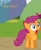 Size: 717x866 | Tagged: artist needed, safe, scootaloo, pegasus, pony, g4, but why, caption, female, filly, juxtaposition, juxtaposition bait, juxtaposition win, meme, meta, open mouth, reaction image, shocked, solo, text