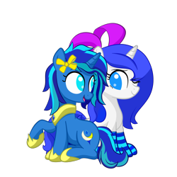 Size: 3543x3543 | Tagged: safe, artist:half note, artist:starfeather233, oc, oc only, oc:little shiroiryuu, oc:starfeather, pony, unicorn, 2021 community collab, derpibooru community collaboration, clothes, female, high res, mare, simple background, socks, striped socks, transparent background