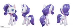Size: 1600x626 | Tagged: safe, artist:andrew hickinbottom, artist:andyh_3d, part of a set, rarity, pony, unicorn, g4.5, my little pony: pony life, official, 3d, 3ds max, multiple angles, simple background, white background
