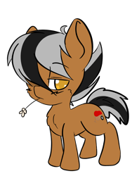 Size: 1536x2048 | Tagged: safe, artist:steelsoul, oc, oc only, oc:grash, earth pony, pony, colt, male, simple background