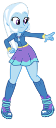 Size: 786x1768 | Tagged: safe, artist:gmaplay, trixie, equestria girls, g4, cute, diatrixes, pointing, simple background, solo, transparent background