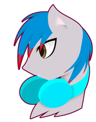 Size: 2179x2752 | Tagged: safe, artist:riariirii2, oc, oc only, oc:the living tombstone, earth pony, pony, bust, earth pony oc, headphones, high res, simple background, solo, transparent background