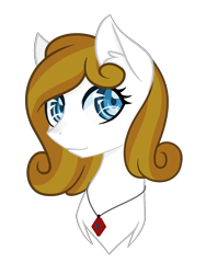 Size: 1280x1700 | Tagged: safe, artist:riariirii2, oc, oc only, earth pony, pony, bust, earth pony oc, eyelashes, jewelry, necklace, simple background, solo, transparent background