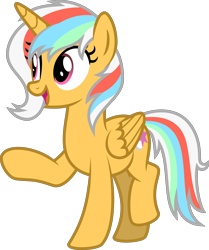 Size: 4000x4788 | Tagged: safe, artist:melisareb, oc, oc only, oc:mercury sparkle, alicorn, pony, 2021 community collab, derpibooru community collaboration, absurd resolution, female, mare, raised hoof, simple background, solo, transparent background, vector