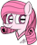 Size: 1311x1582 | Tagged: safe, artist:muhammad yunus, oc, oc only, oc:annisa trihapsari, earth pony, pony, cute, female, heart, i can't believe it's not 徐詩珮, looking at you, mare, not rarity, ocbetes, simple background, smiling, solo, style, transparent background, vector