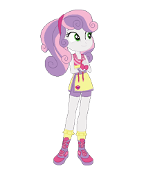 Size: 448x500 | Tagged: safe, artist:choisky13, sweetie belle, equestria girls, g4, martial arts kids, martial arts kids outfits